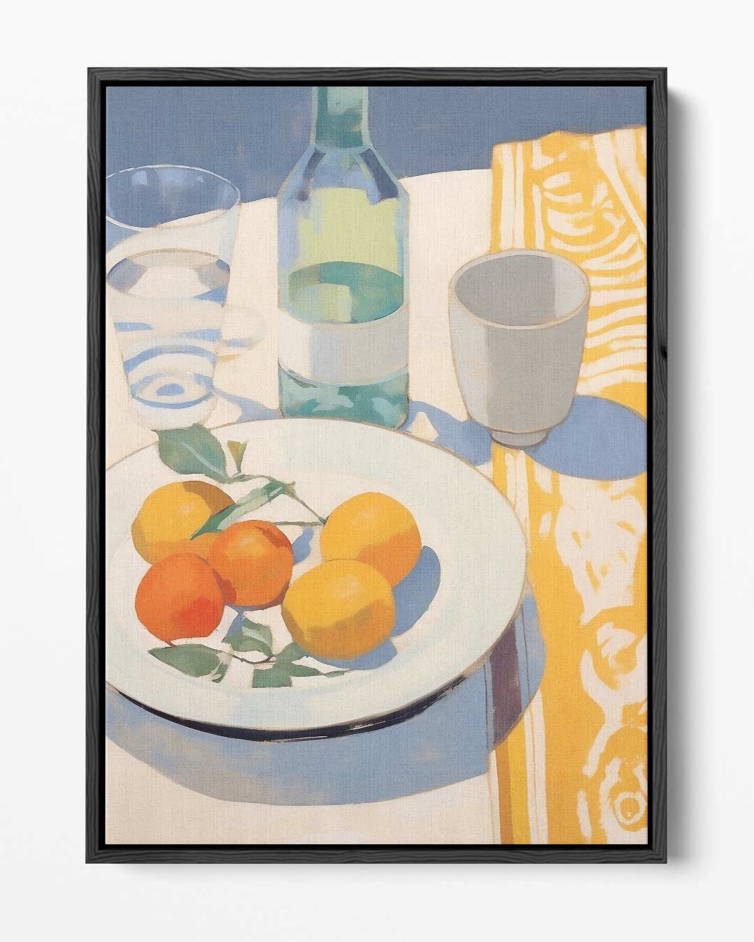 Mediterraanse Stilleven in Zonlicht Kunstwerk-canvas-dibond-plexiglas-wanddecoratie-WallArtistic