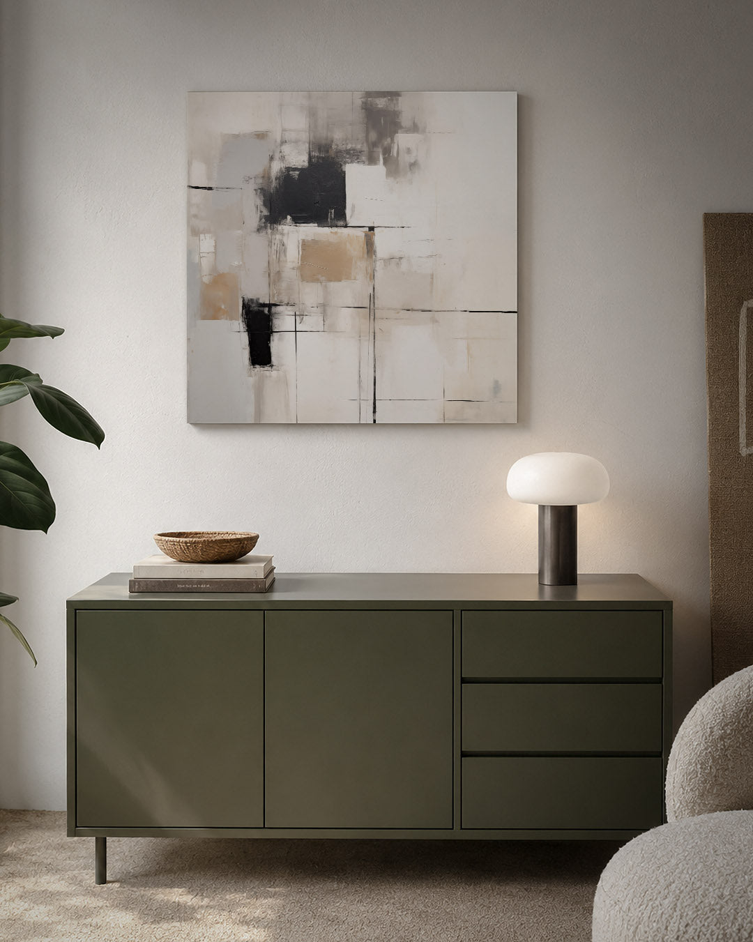 Geometrische compositie Kunstwerk
