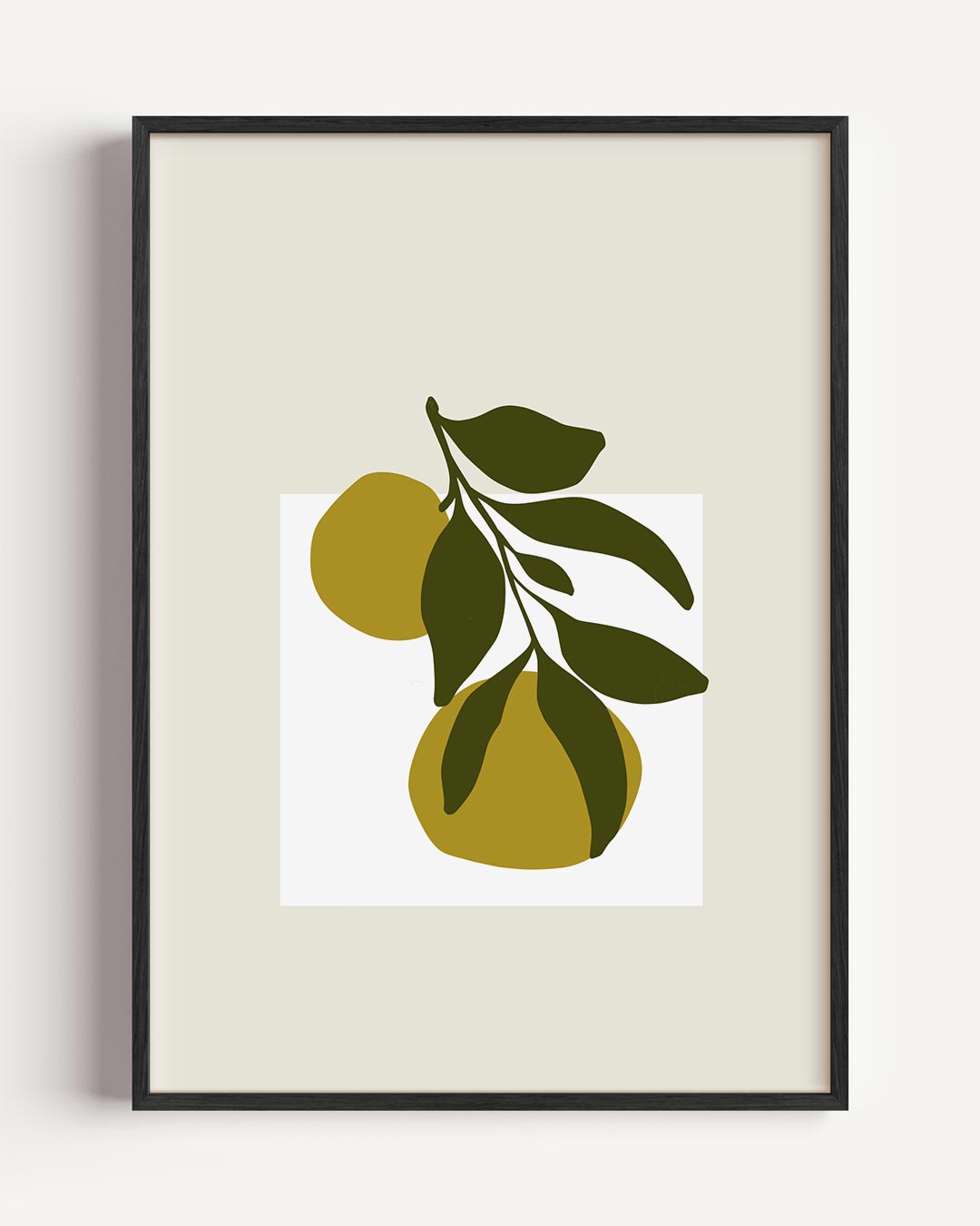 Stijlvolle Citruspracht Poster-WallArtistic
