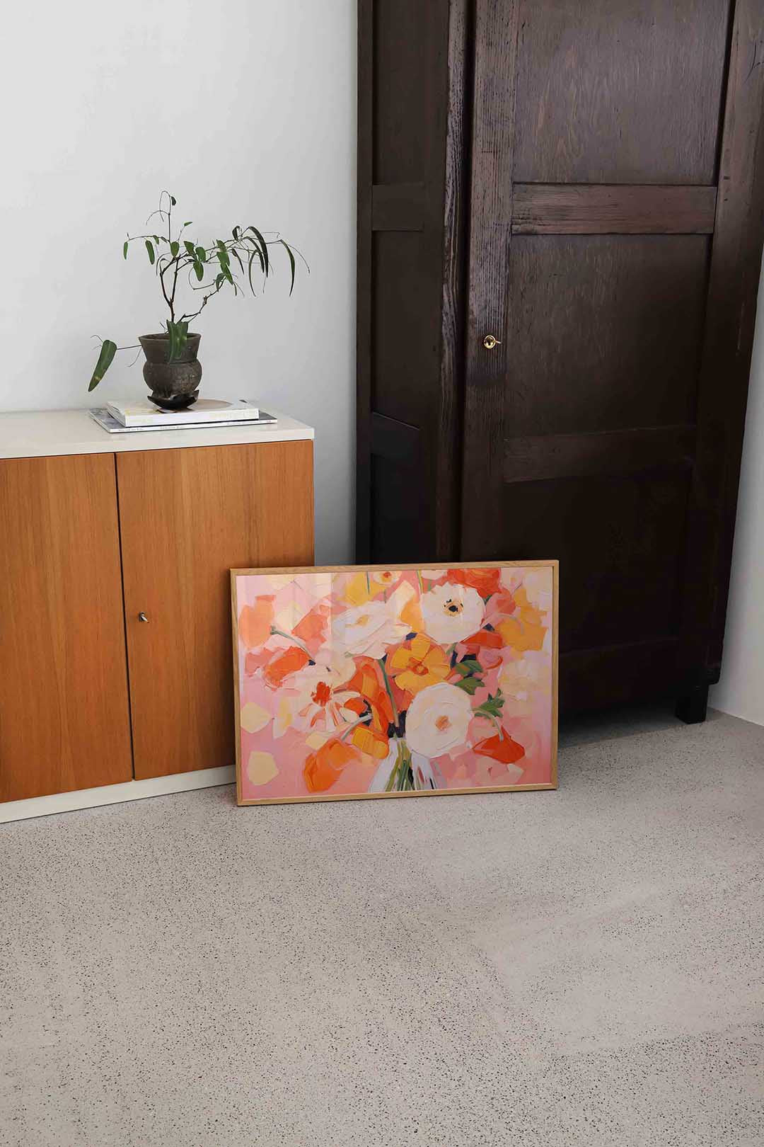 Bloemen in vaas Poster