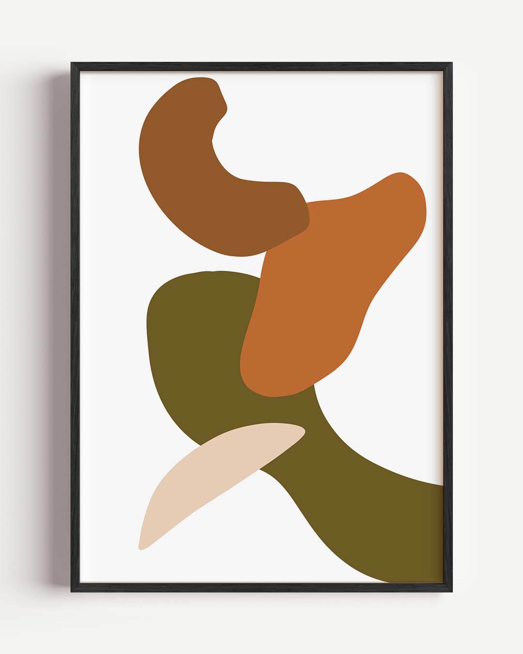 Warme Abstracte Vormen Poster