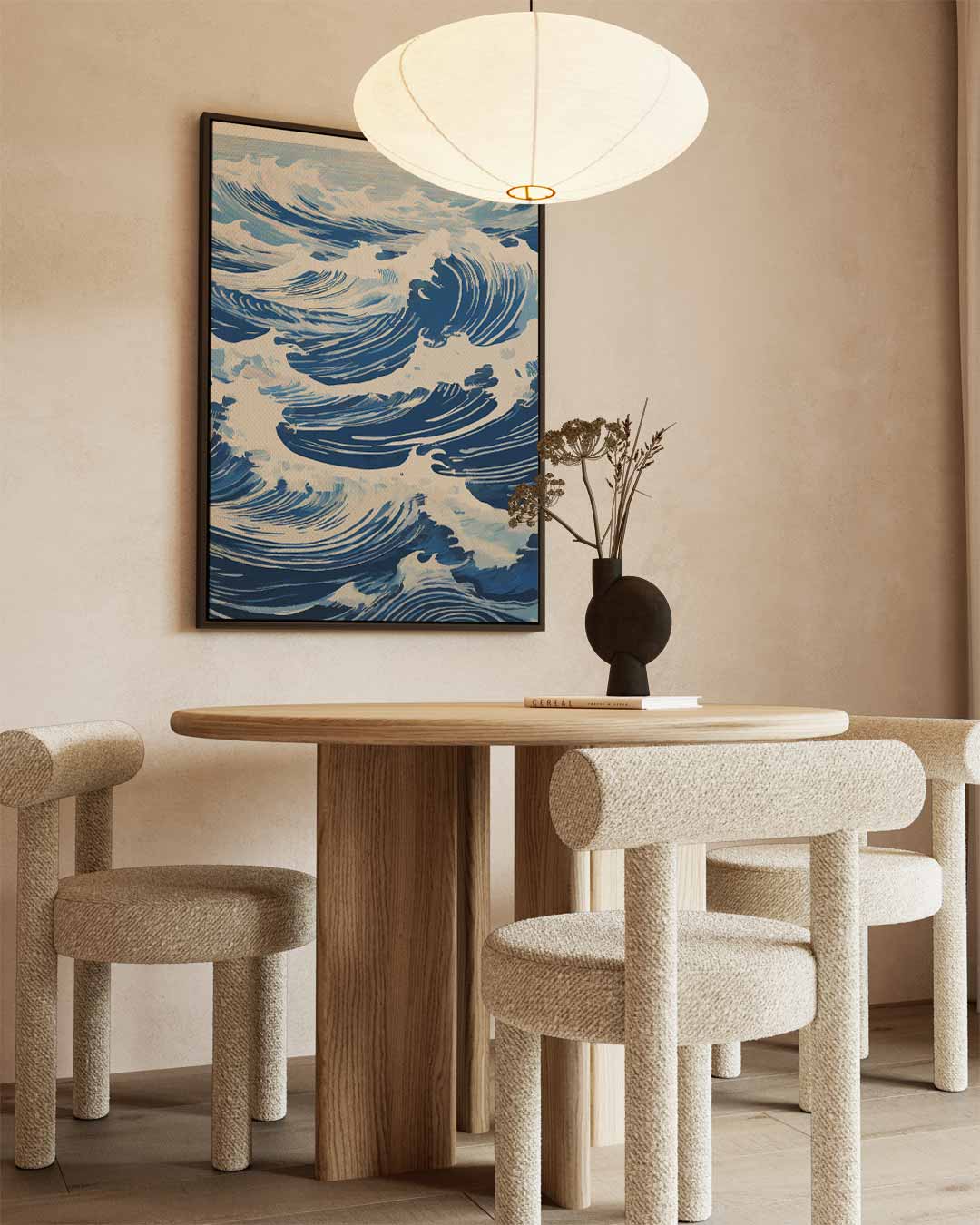 Golven in beweging Kunstwerk-canvas-dibond-plexiglas-wanddecoratie-WallArtistic