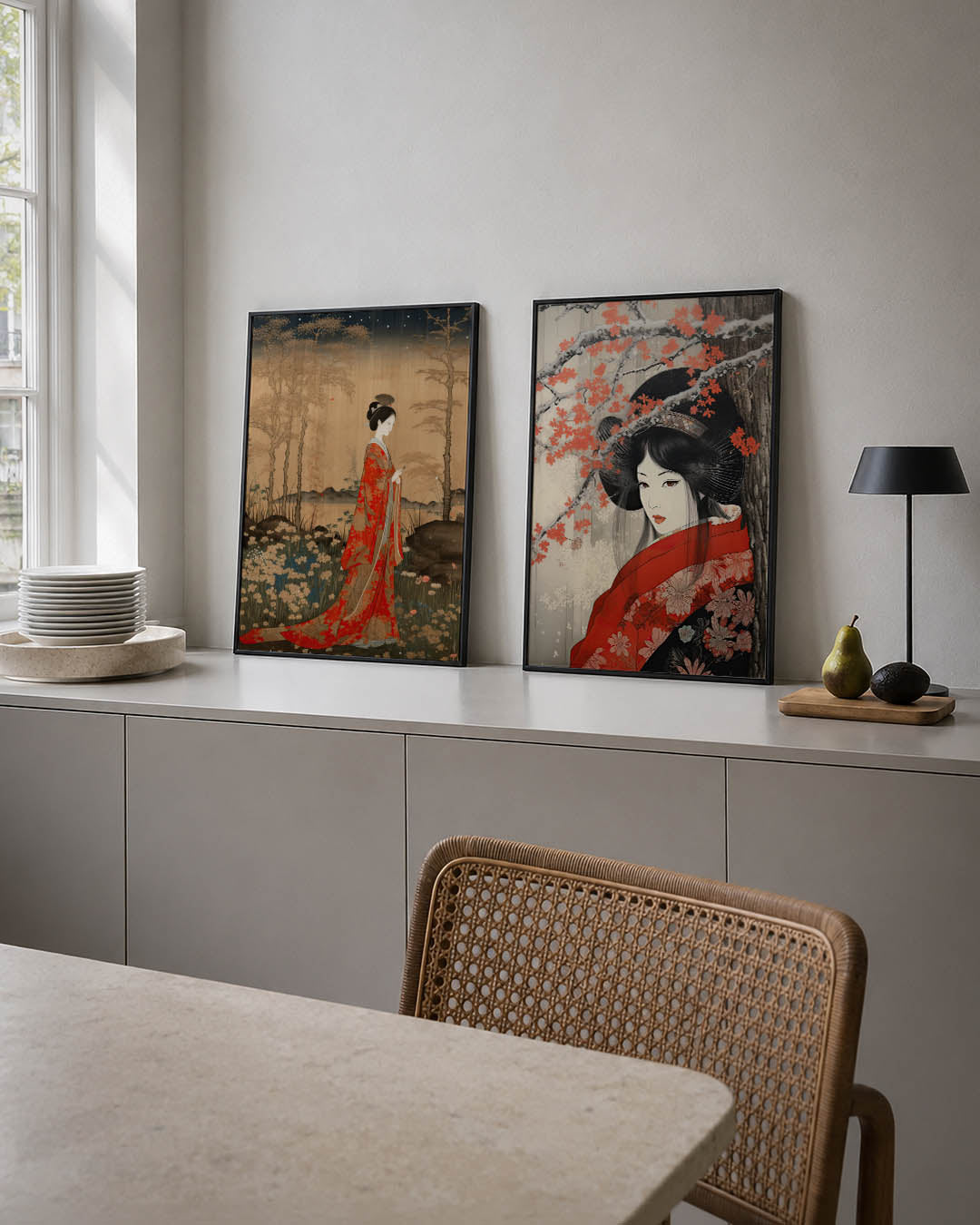 Natuurlijke sereniteit Posterset