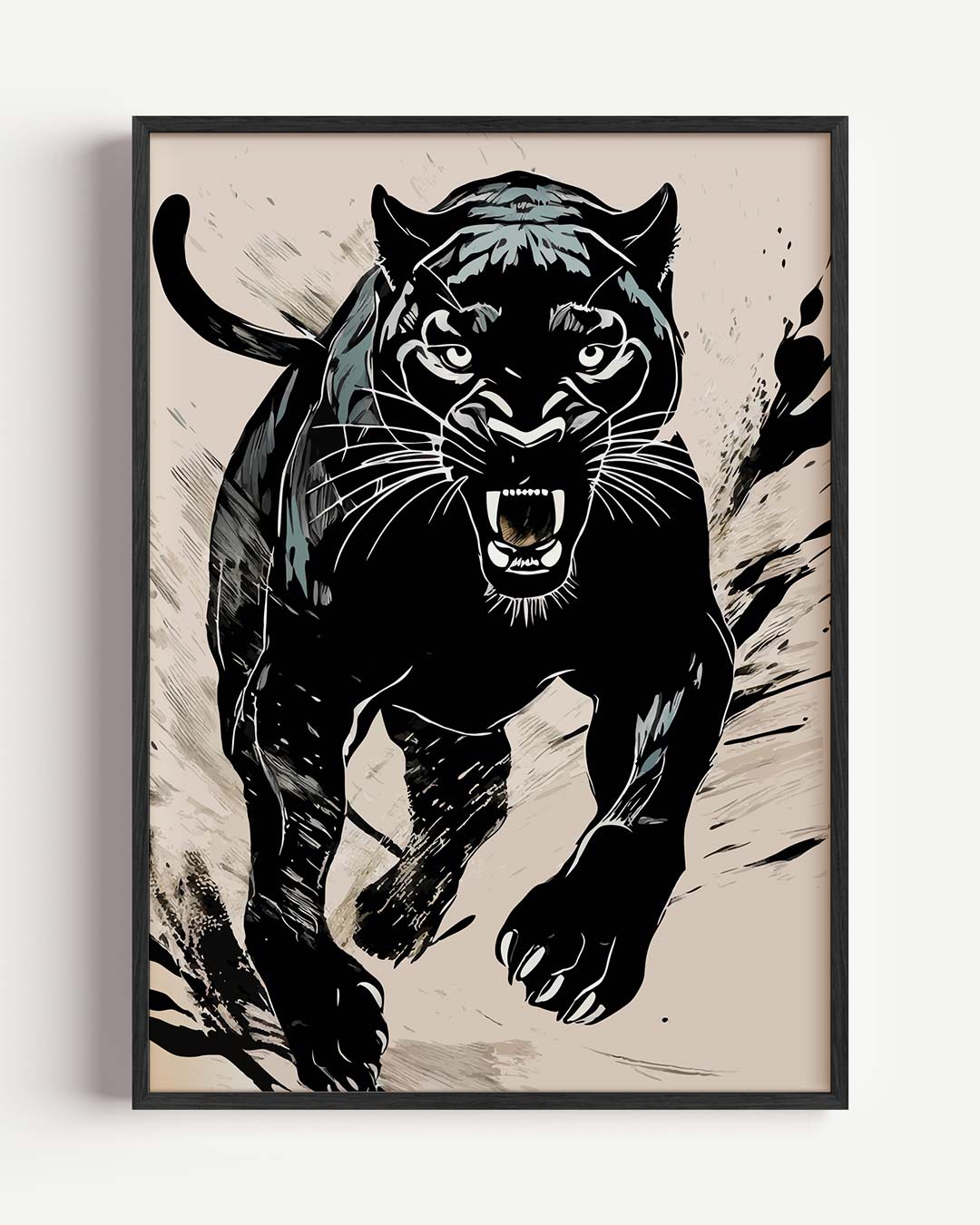 Stoere Panter Kunstposter