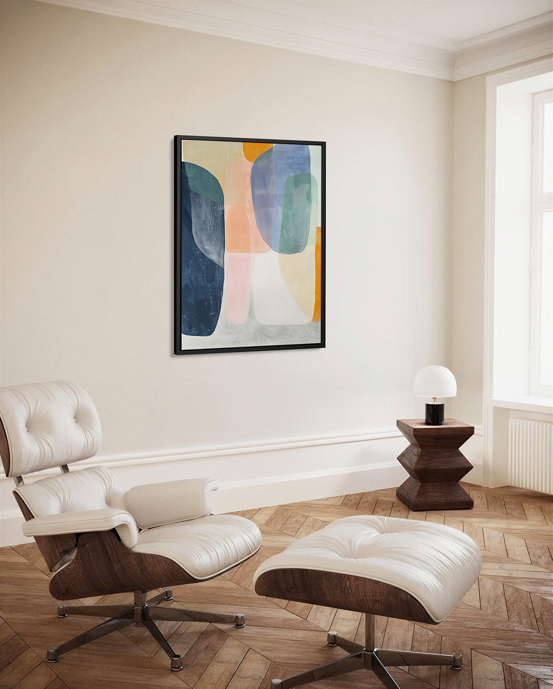 Organische kleurencompositie Kunstwerk