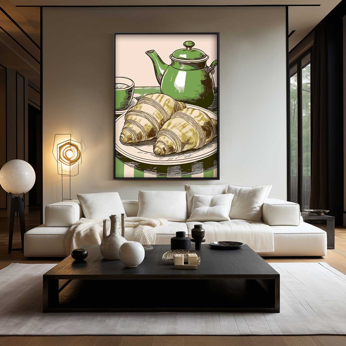 Ontbijt in Stijl Kunstwerk-canvas-dibond-plexiglas-wanddecoratie-WallArtistic