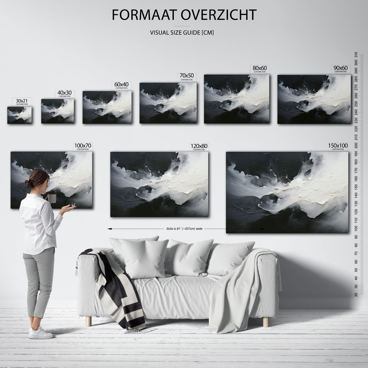 Vloeiende beweging Poster
