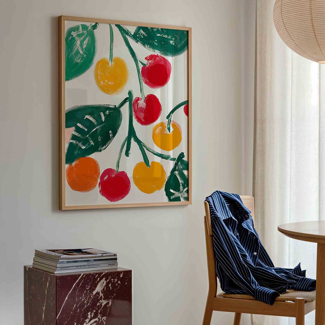 Fruit en bladeren Poster