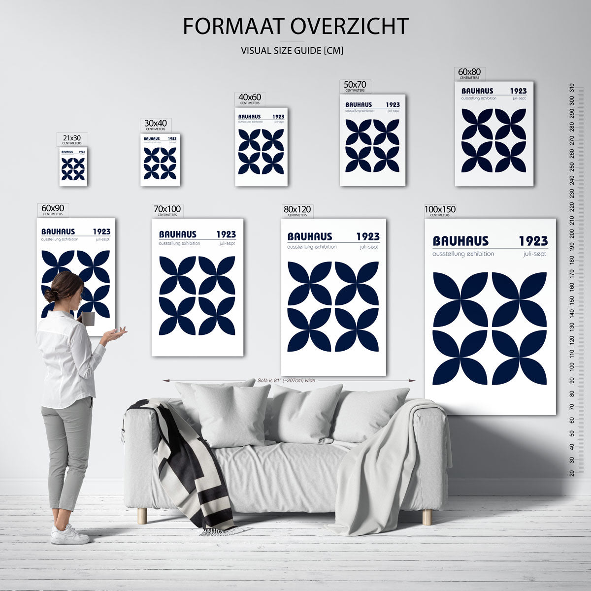 Vormritme en kleur Poster