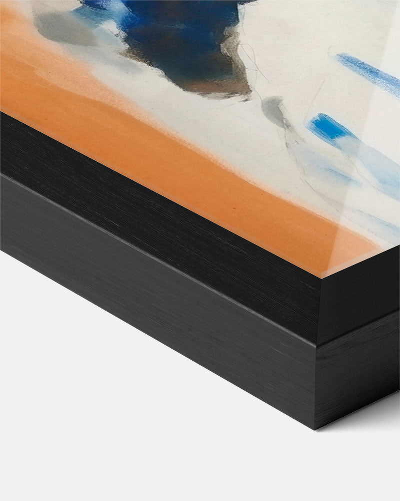 Mystieke Blauw Getinte Portretposter-WallArtistic