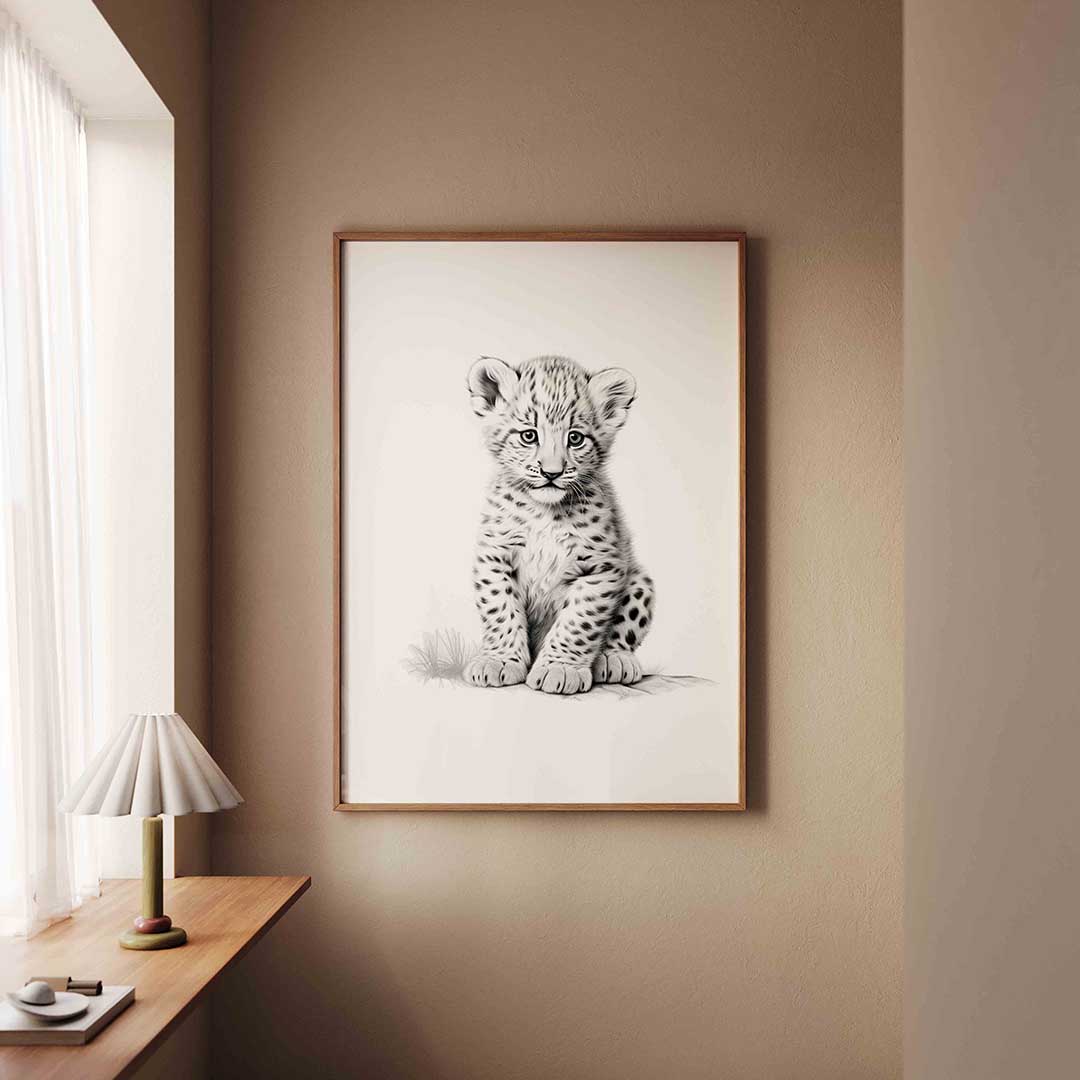 Jonge luipaard Poster