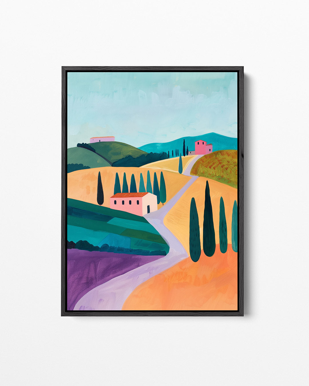 Landschap met heuvels Kunstwerk