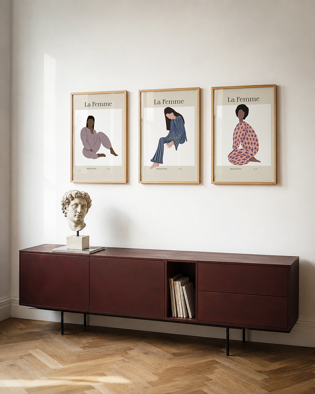 Gestreepte vormen Posterset