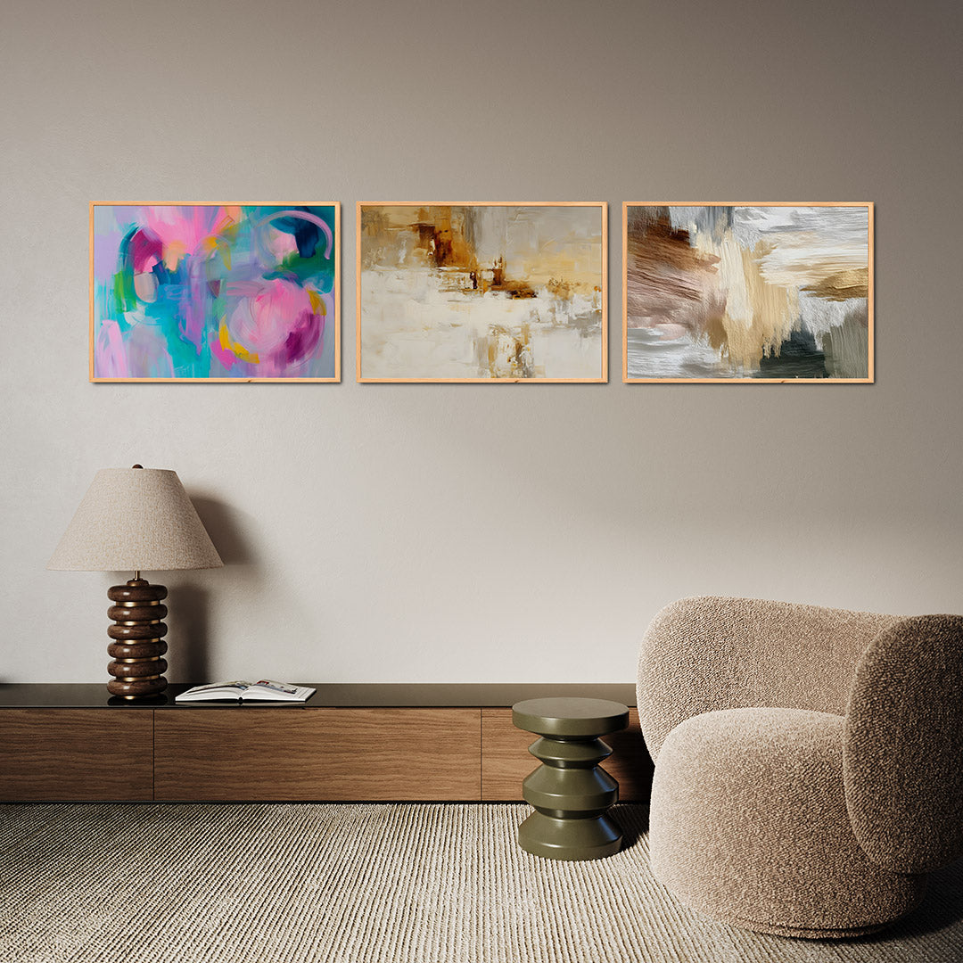 Kleurrijke vormen Posterset