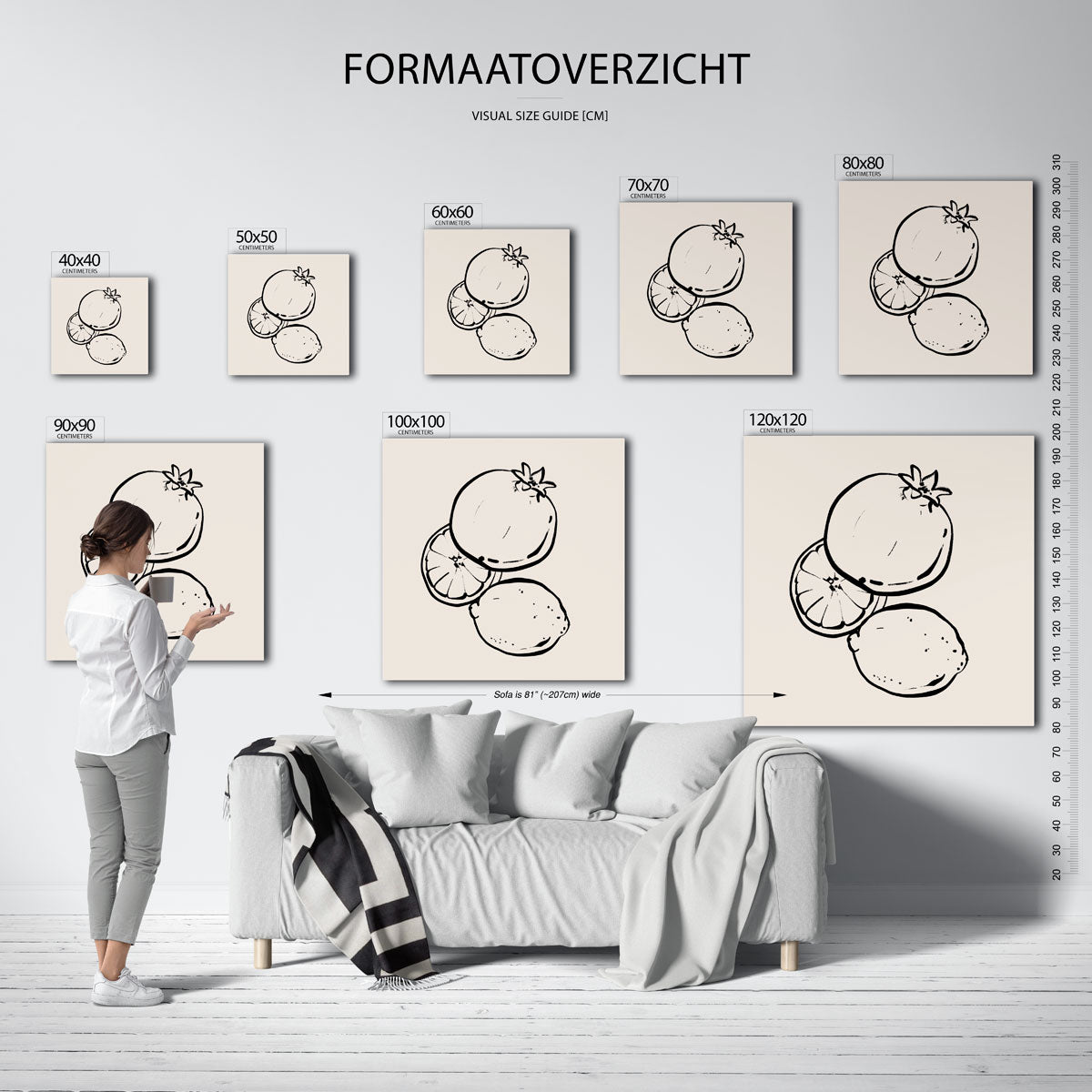 Fruit schets Poster