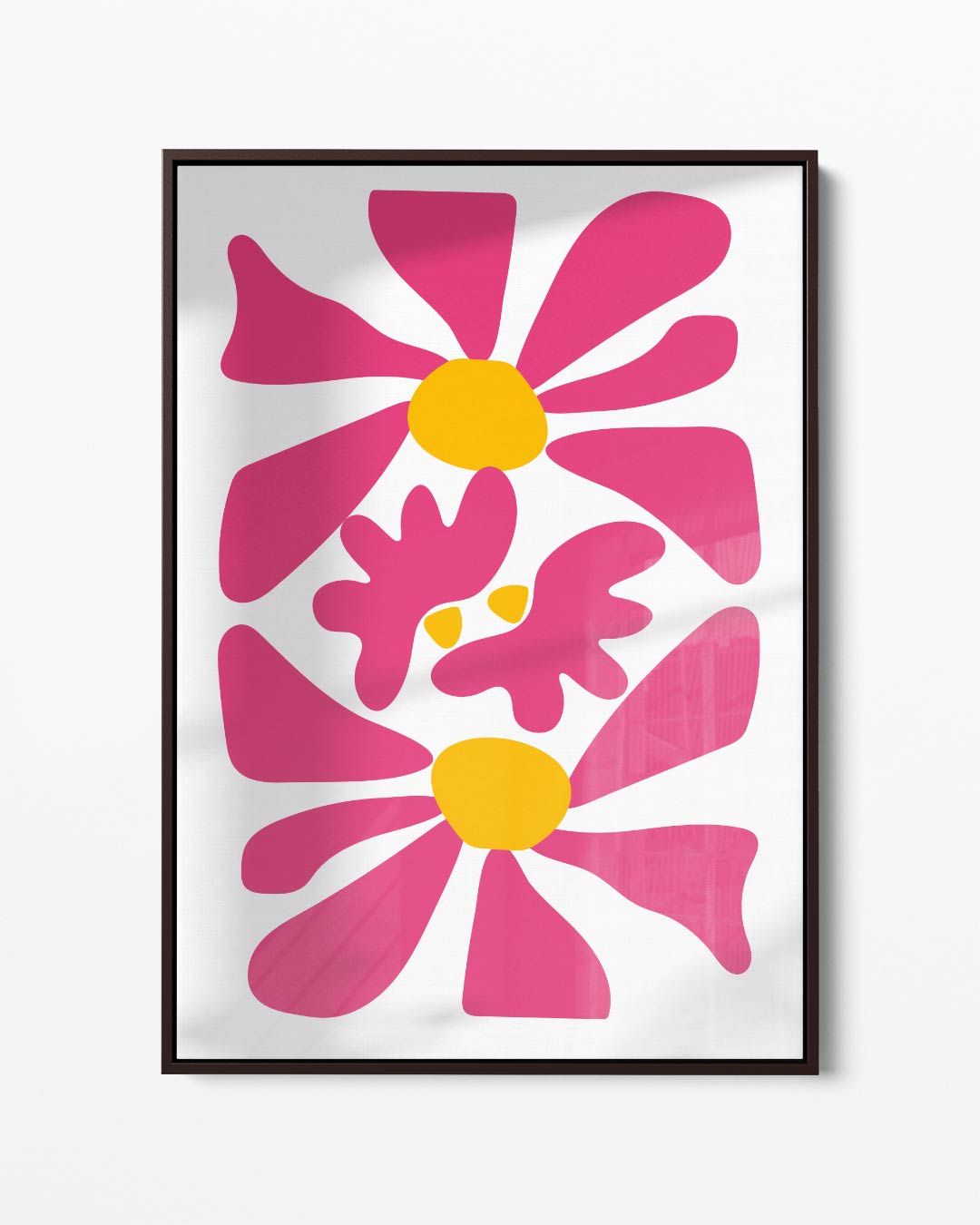 Vrolijke Bloemexplosie Kunstwerk-canvas-dibond-plexiglas-wanddecoratie-WallArtistic