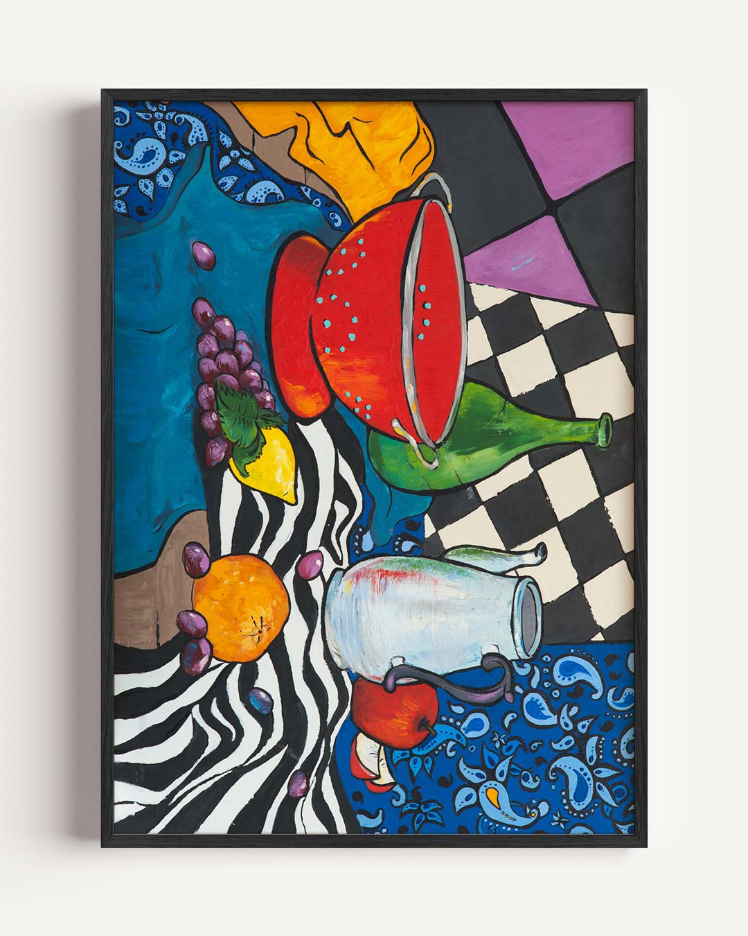 Kleurvolle Abstracte Fruitschaal Poster