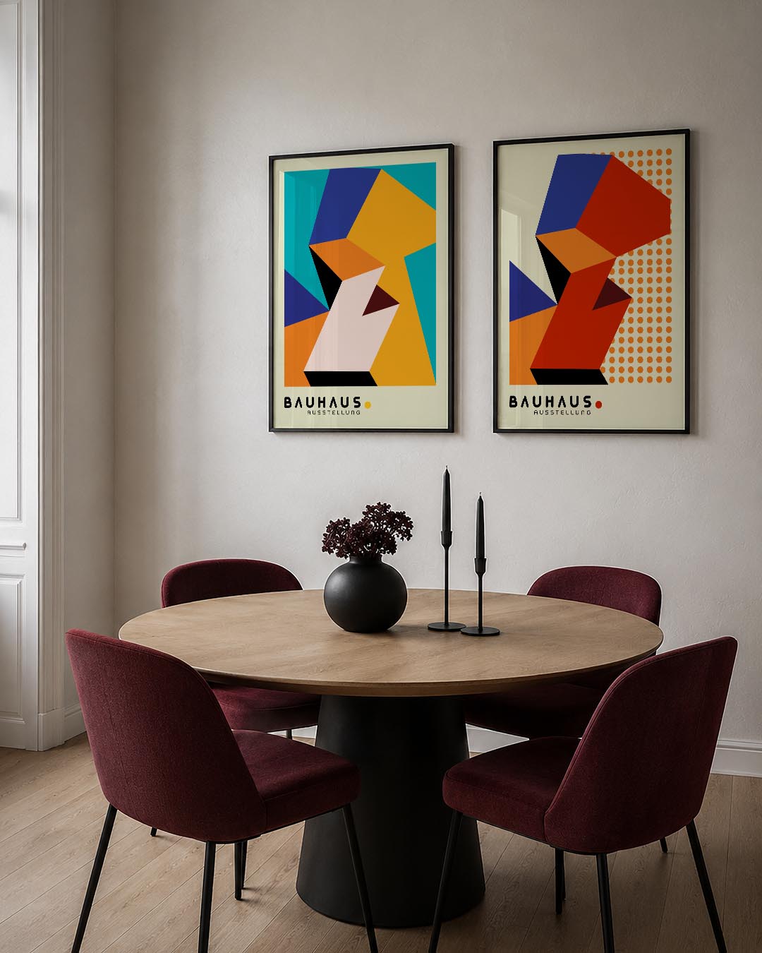 Vormen en kleurvlakken Posterset