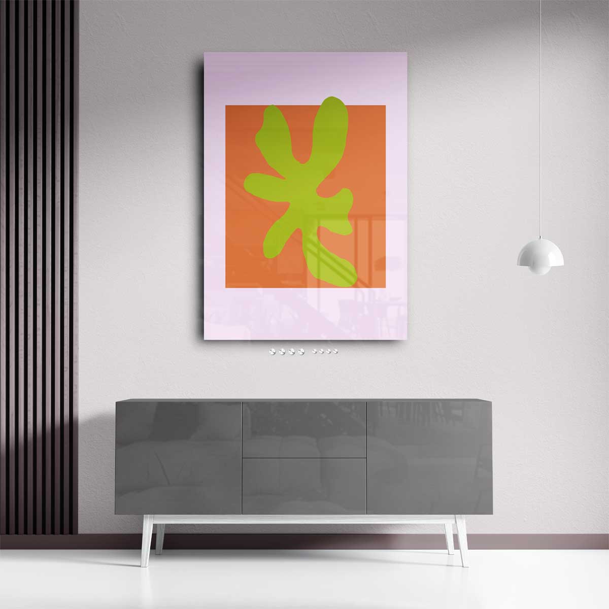 Vrolijke Abstractie Kunstwerk-canvas-dibond-plexiglas-wanddecoratie-WallArtistic