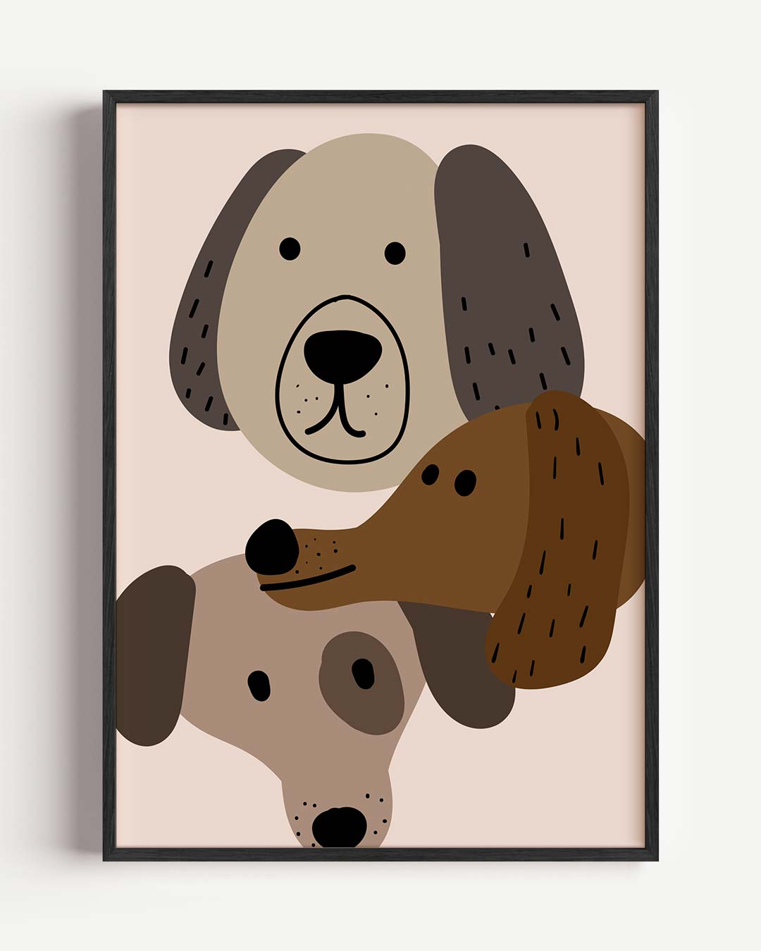 Schattige Hondenportretten Poster