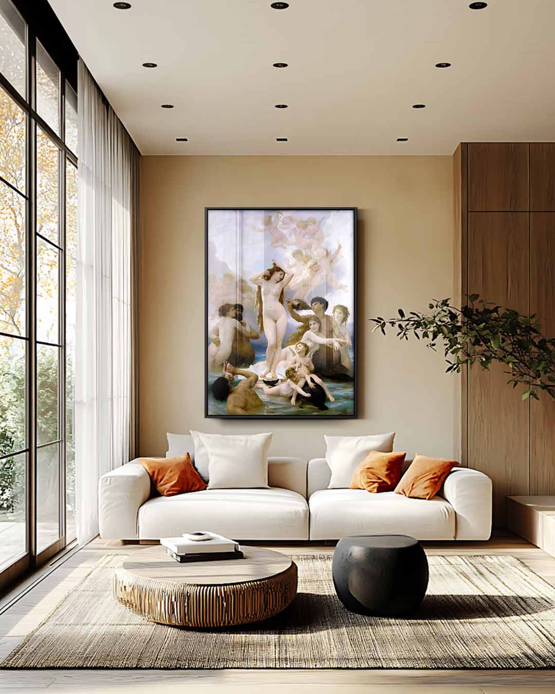 Geboorte van Venus Kunstwerk-canvas-dibond-plexiglas-wanddecoratie-WallArtistic