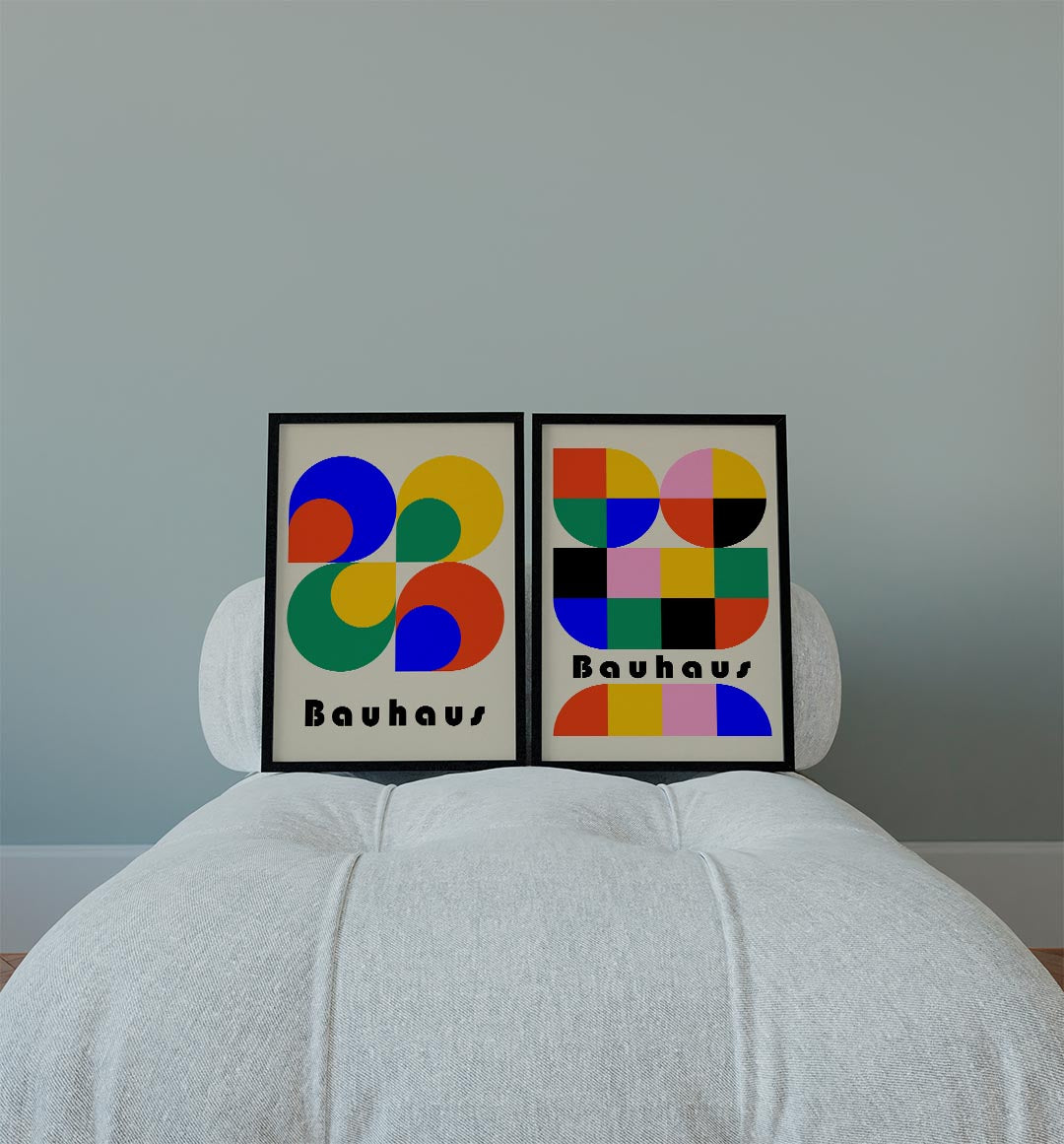 Kleurrijke vormen Posterset