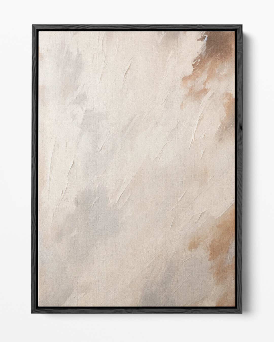 Dromerige Neutrale Abstracte Kunst Kunstwerk-canvas-dibond-plexiglas-wanddecoratie-WallArtistic
