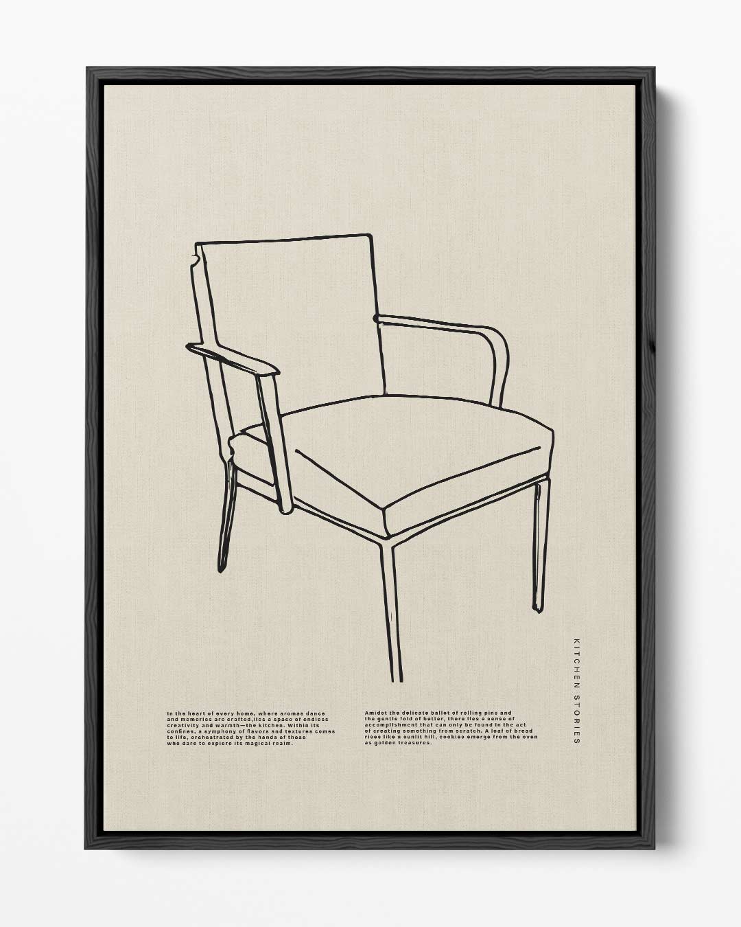Tijdloze Elegantie Stoel Kunstwerk-canvas-dibond-plexiglas-wanddecoratie-WallArtistic