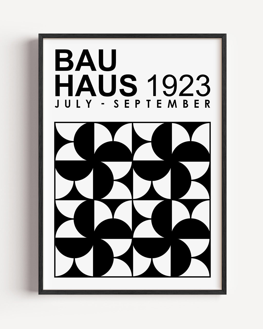 Zwart wit patronen Poster