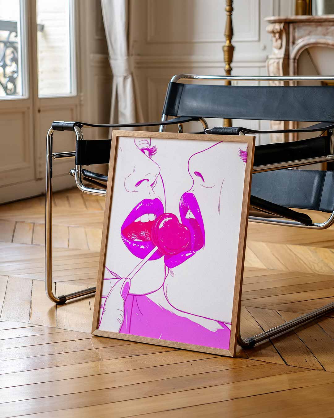 Verleidelijke Lolly Kus Poster