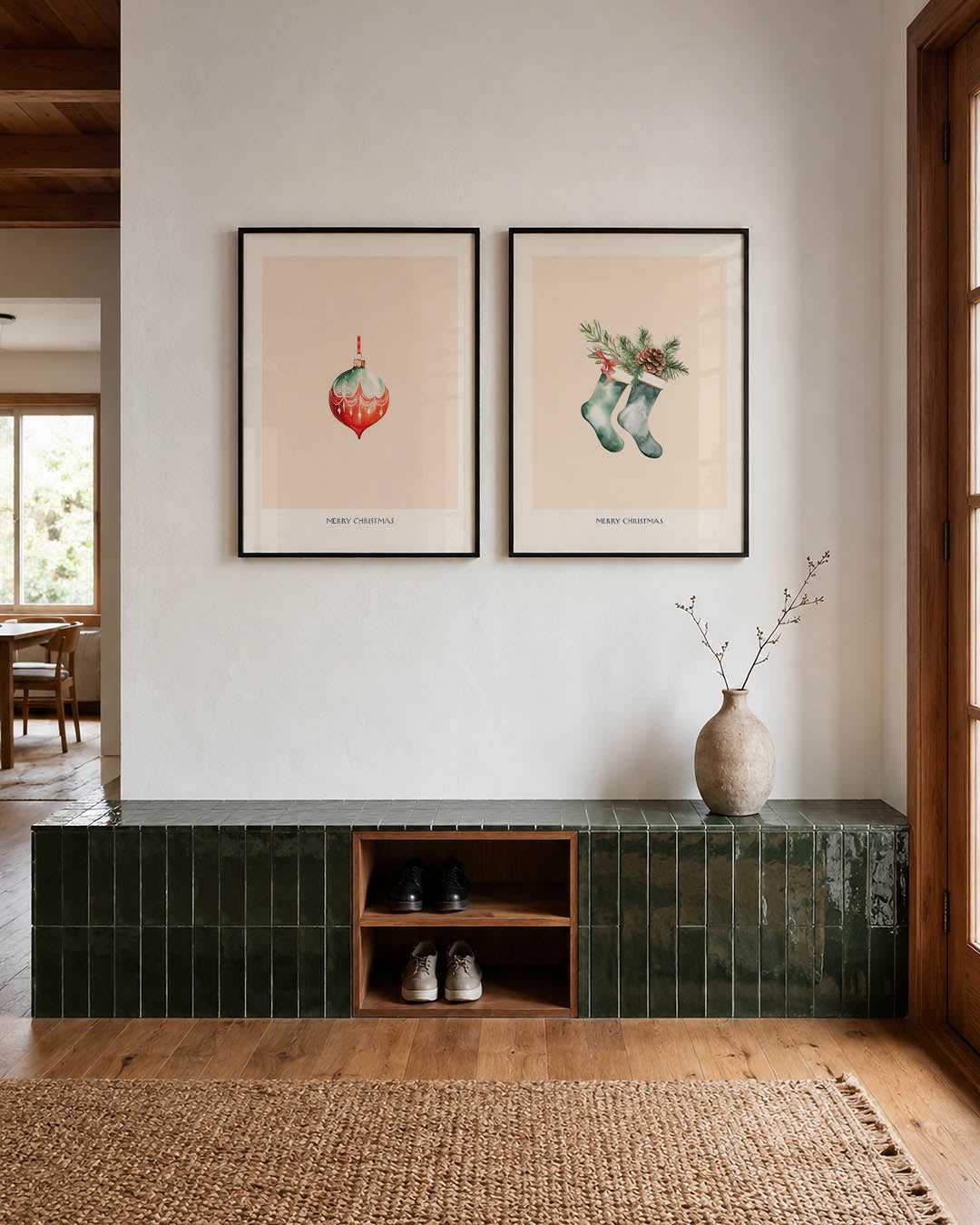 Kerstsfeer ornament Posterset