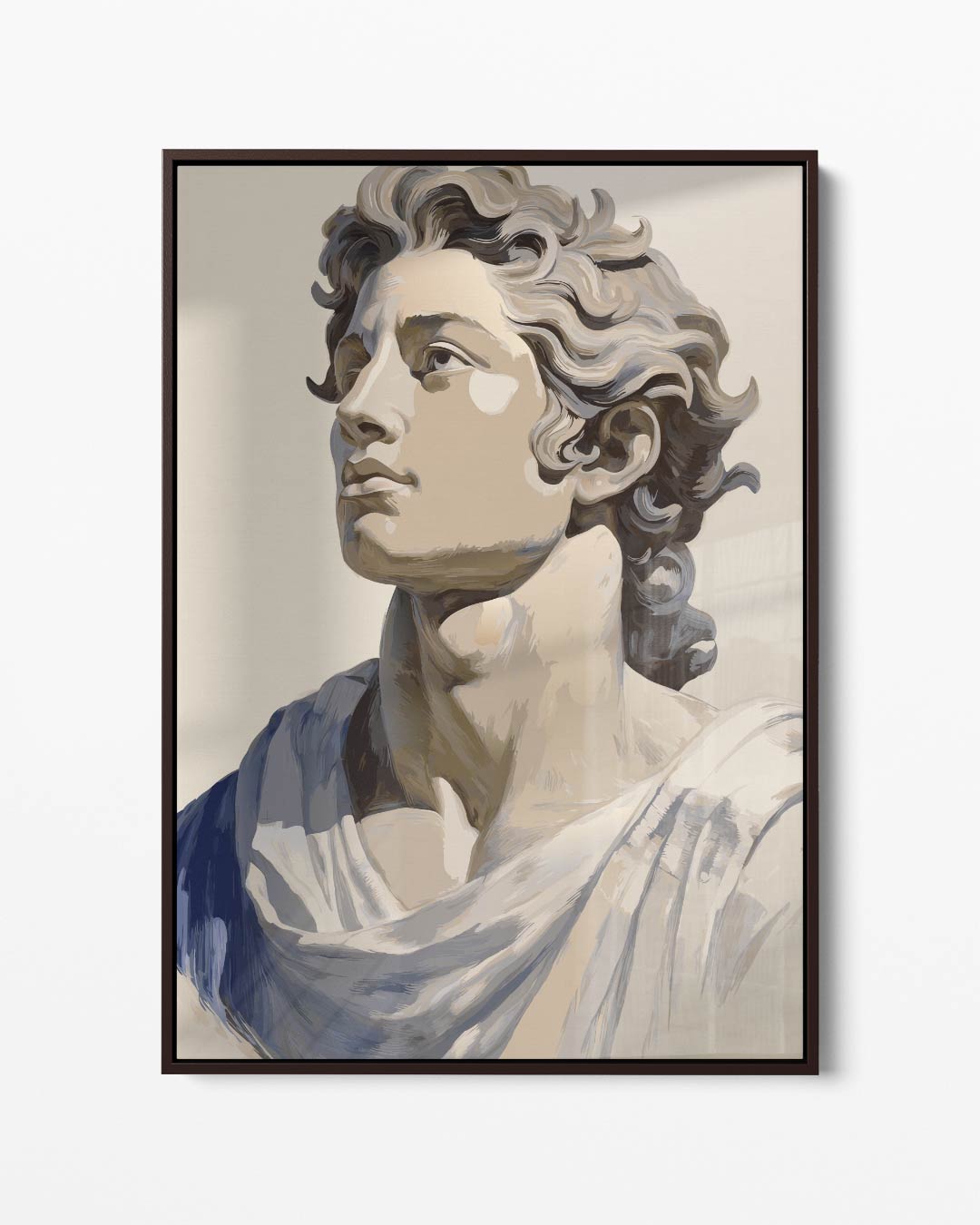 Klassieke Beeldhouwwerken Portret Kunstwerk-canvas-dibond-plexiglas-wanddecoratie-WallArtistic