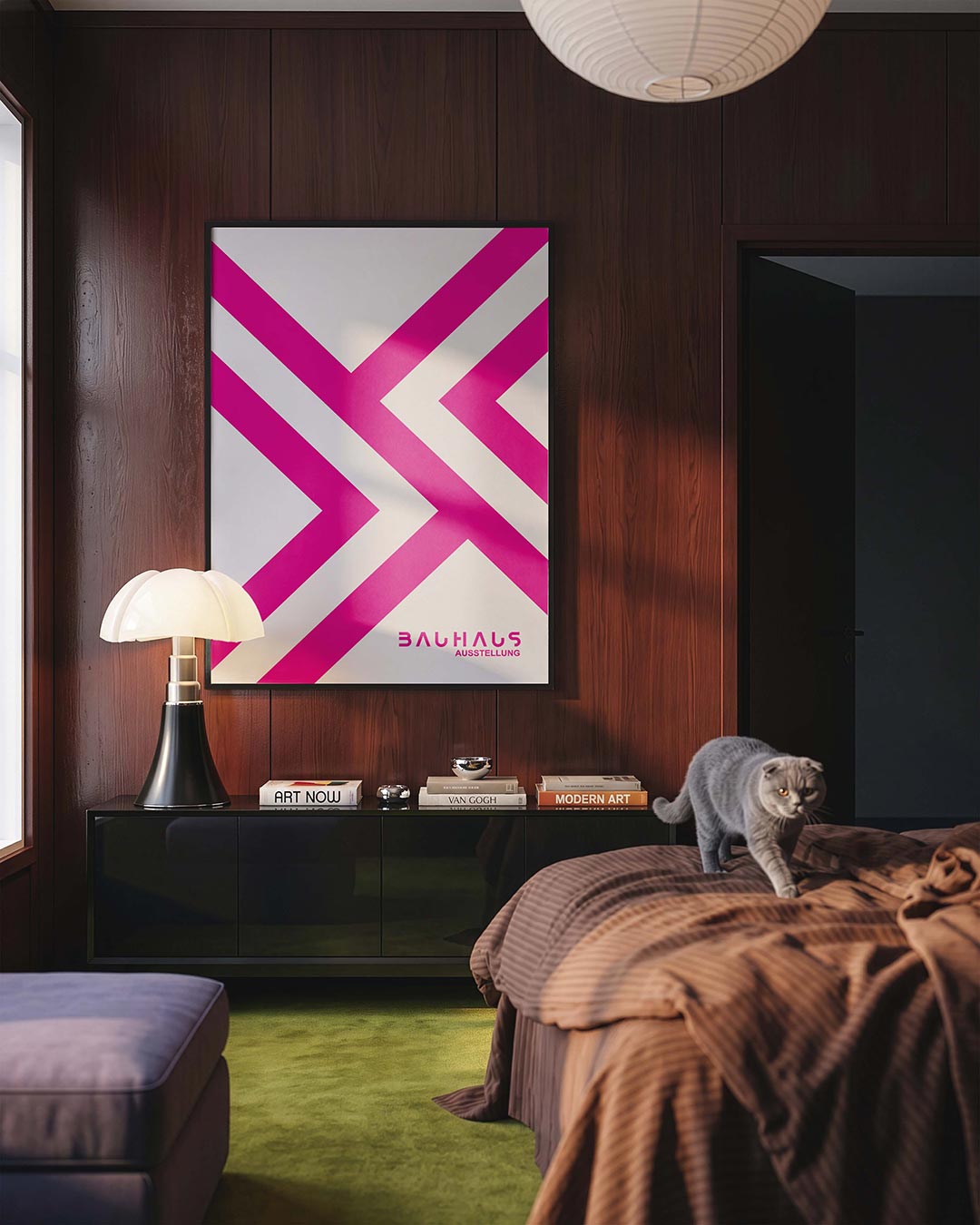 Lijnenspel en kleur Poster