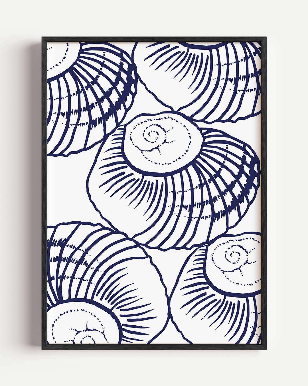 Strandhuis Stijl Schelpenposter