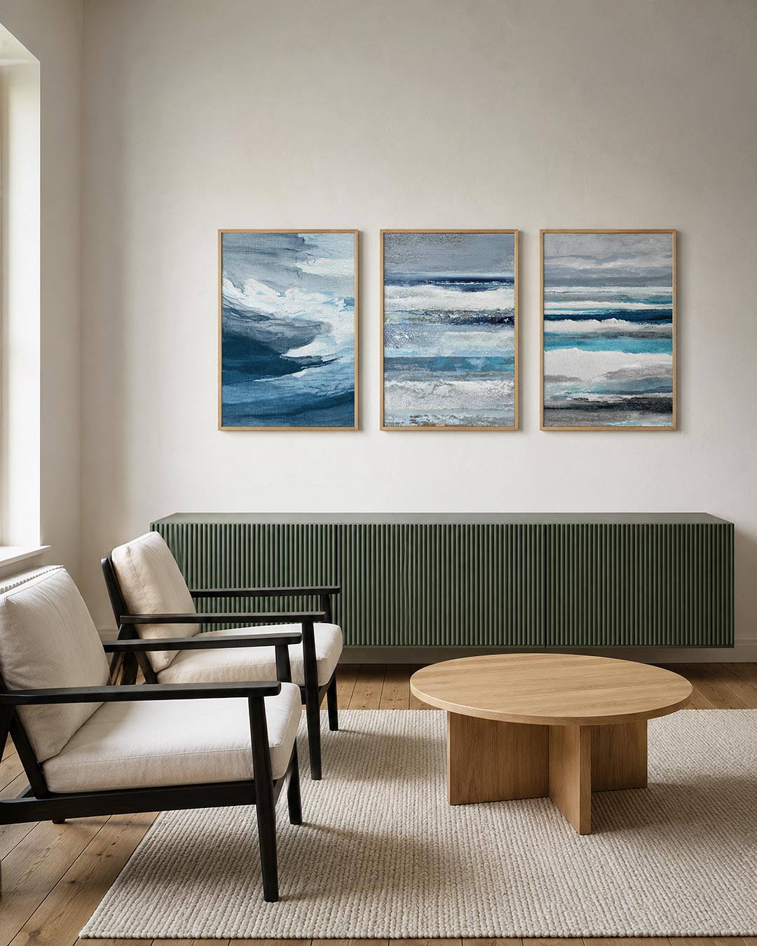 Golvend lijnenspel Posterset