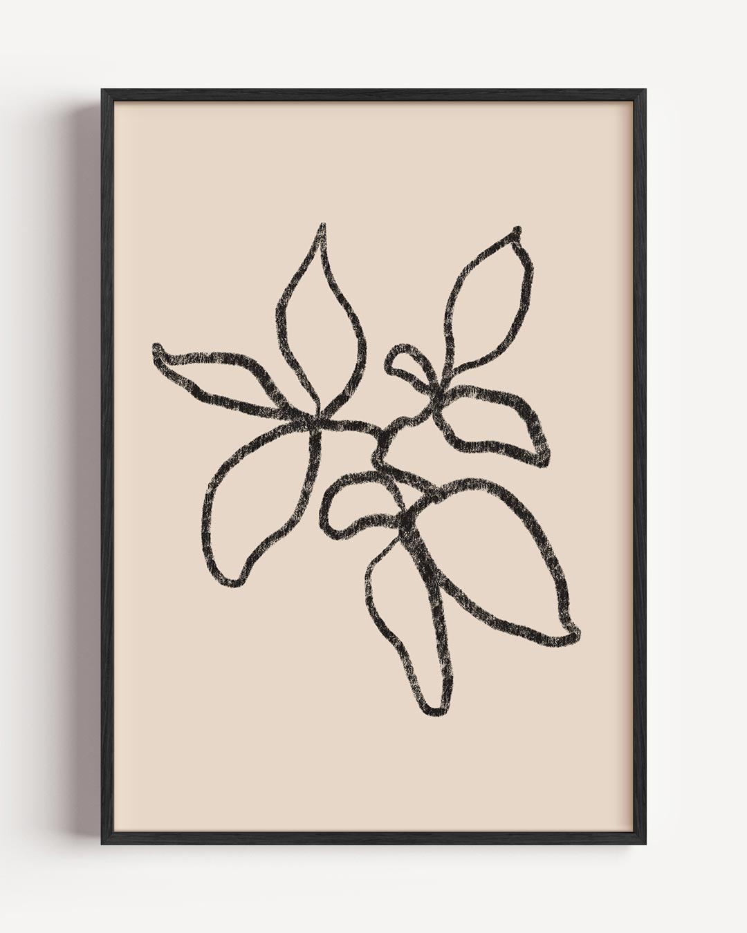 Minimalistische Line Art Bloemenposter-WallArtistic