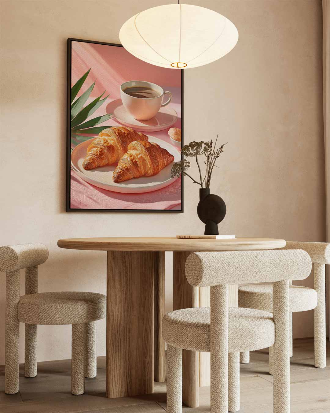 Croissant Serenade Kunstwerk-canvas-dibond-plexiglas-wanddecoratie-WallArtistic