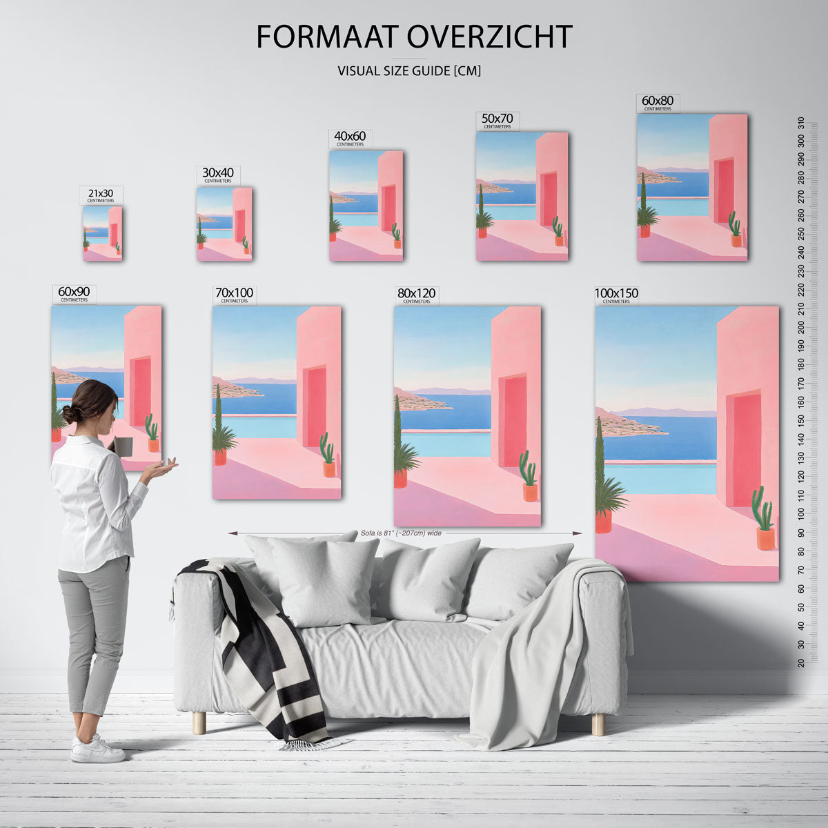 Zomerse kust Poster