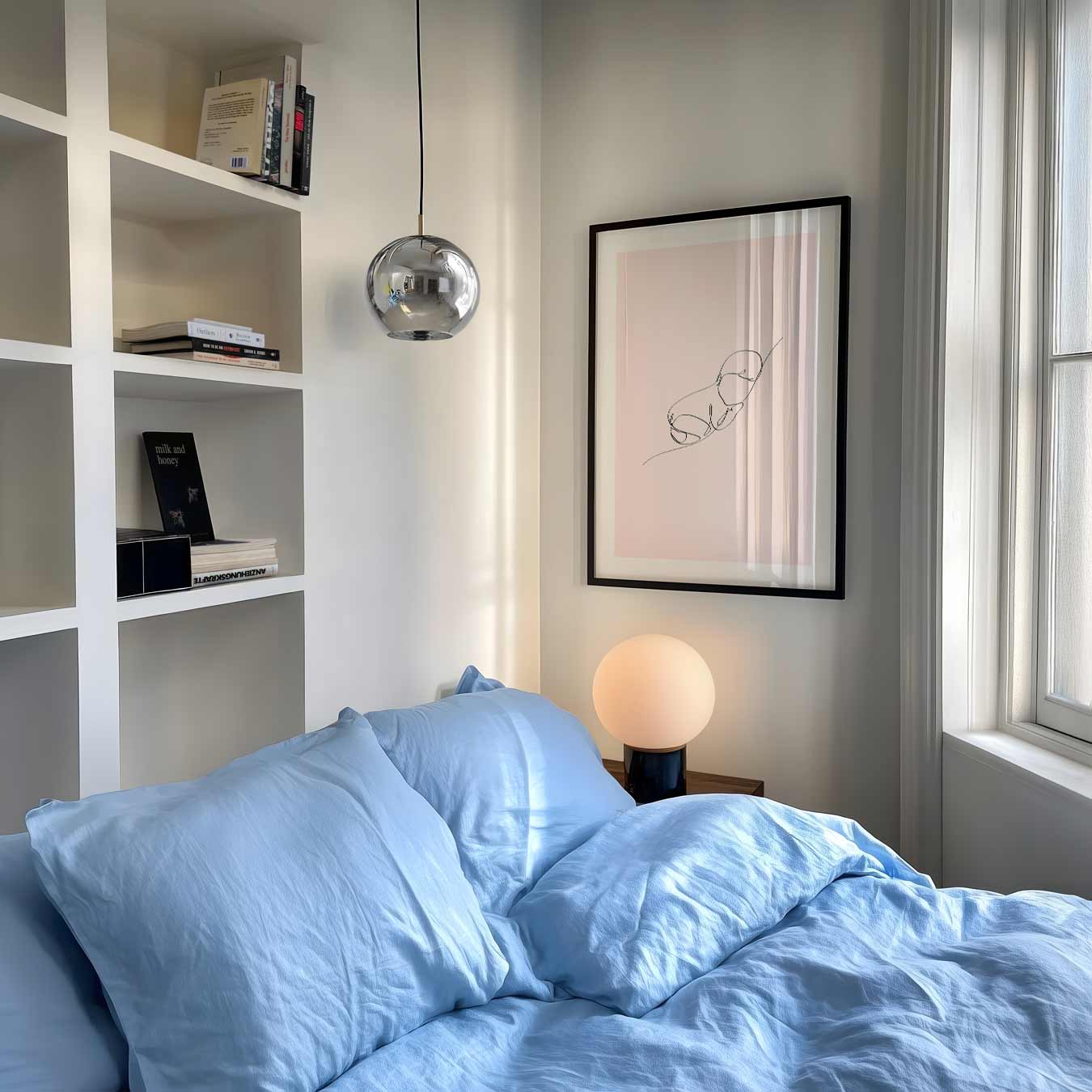 Minimalistische Babylijntekening Poster