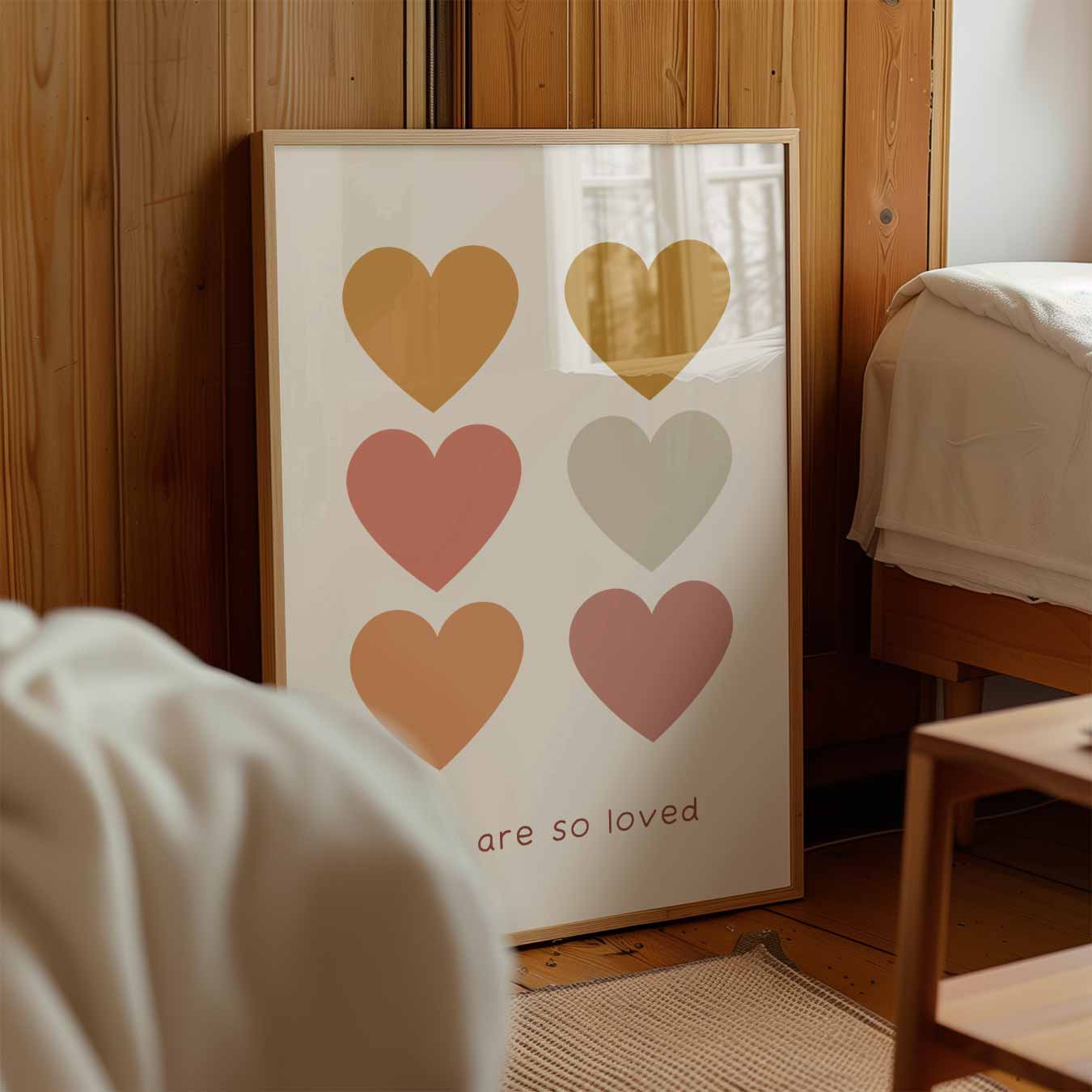 Liefdevolle Hartjes Poster