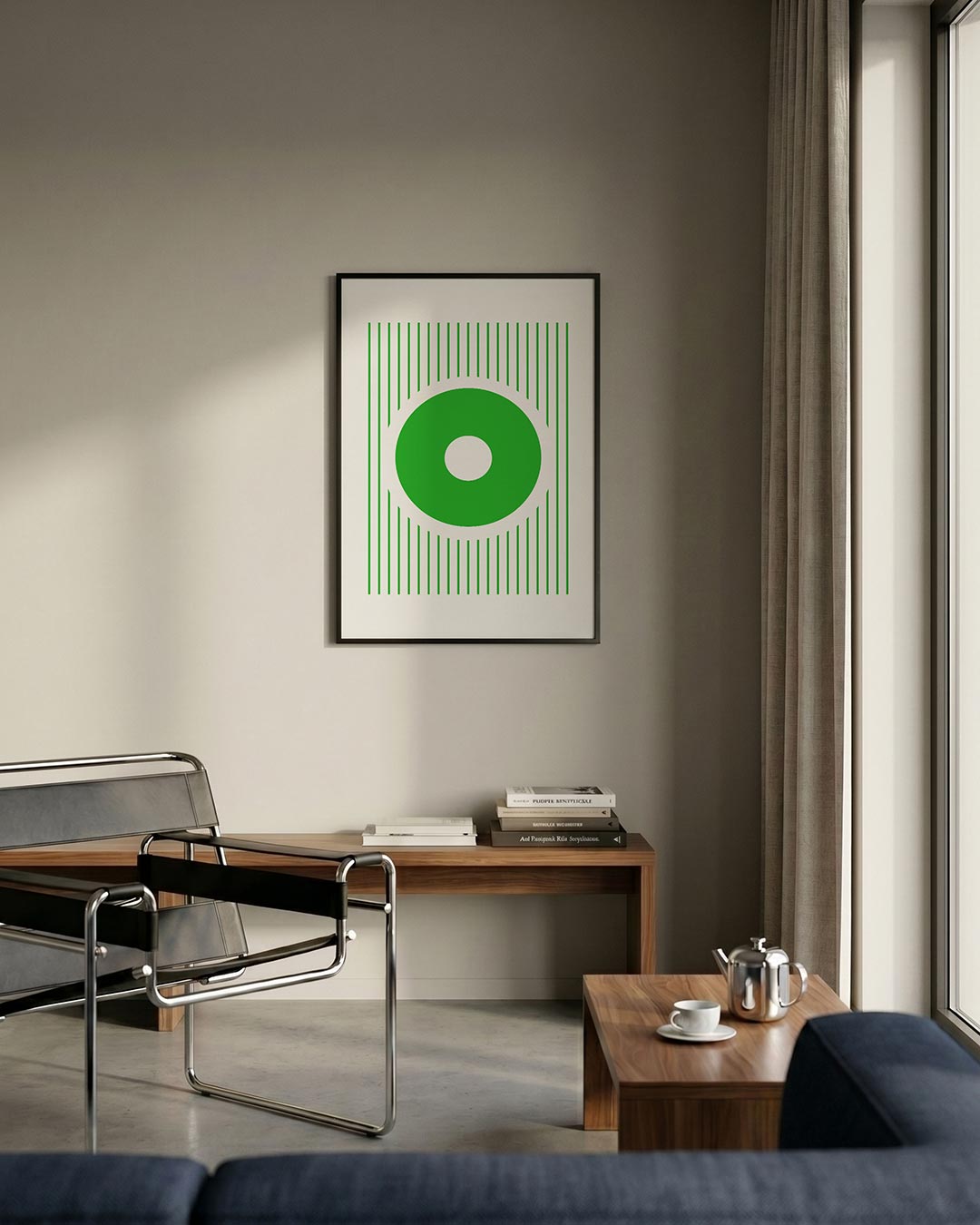 Cirkel en lijnen Poster