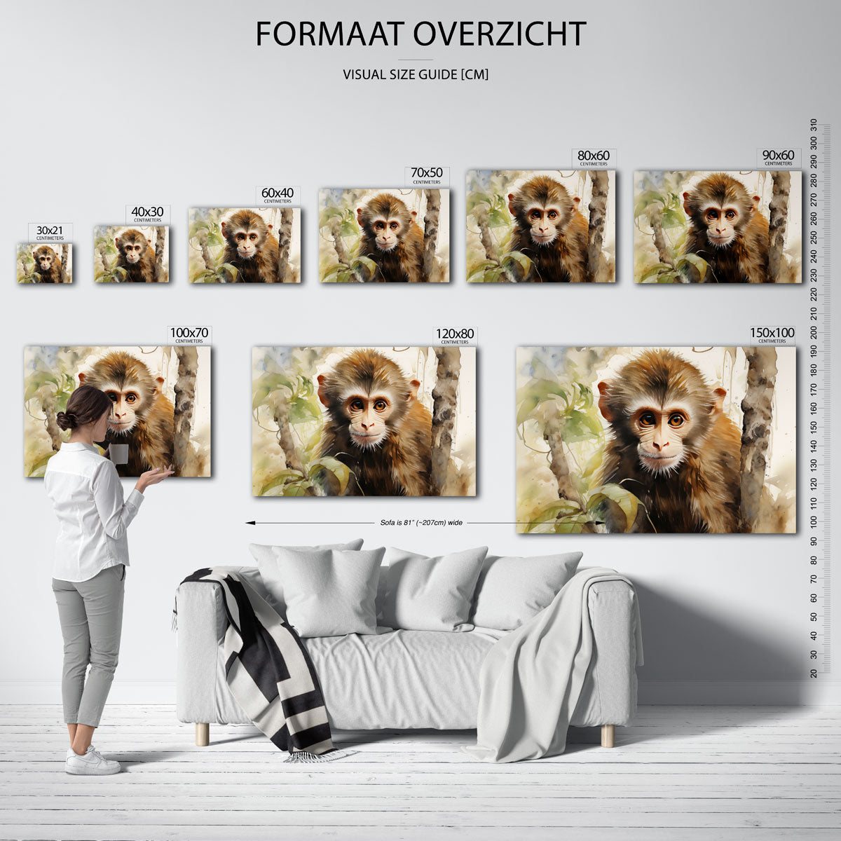 Jonge aap Poster