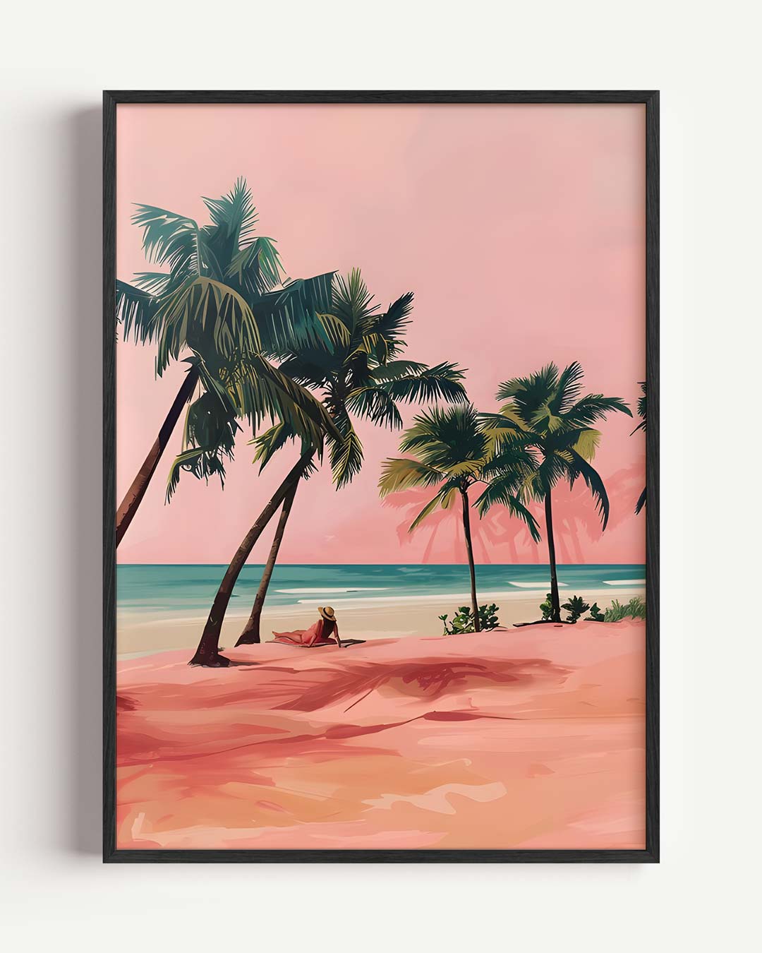 Dromerige Roze Strandposter