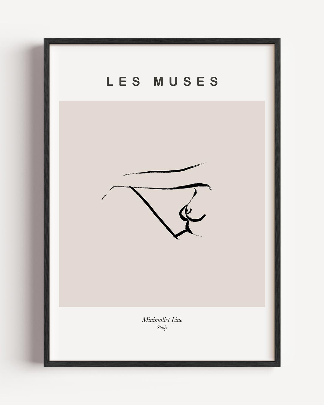 Les Muses Minimalistische Lijnkunst Poster-WallArtistic