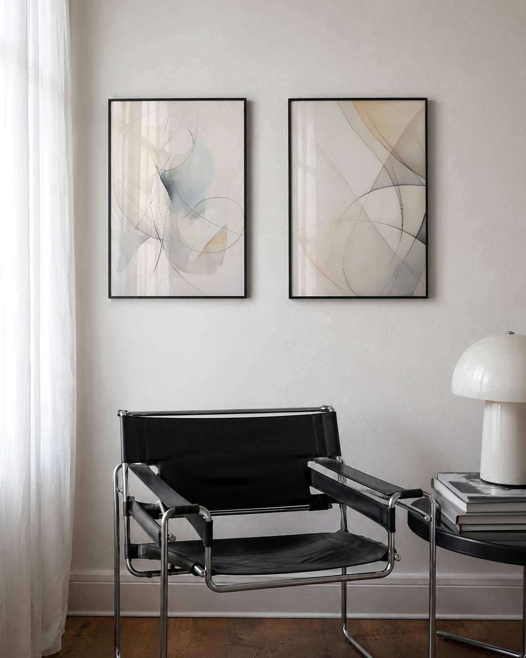 Lijnenspel en vormen Posterset