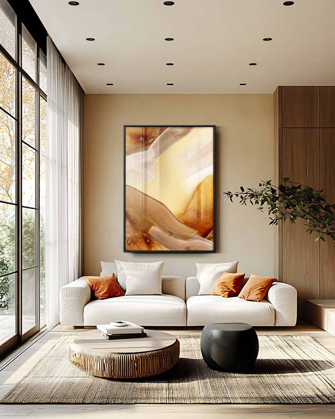 Natuurlijke Warmte Kunstwerk-canvas-dibond-plexiglas-wanddecoratie-WallArtistic