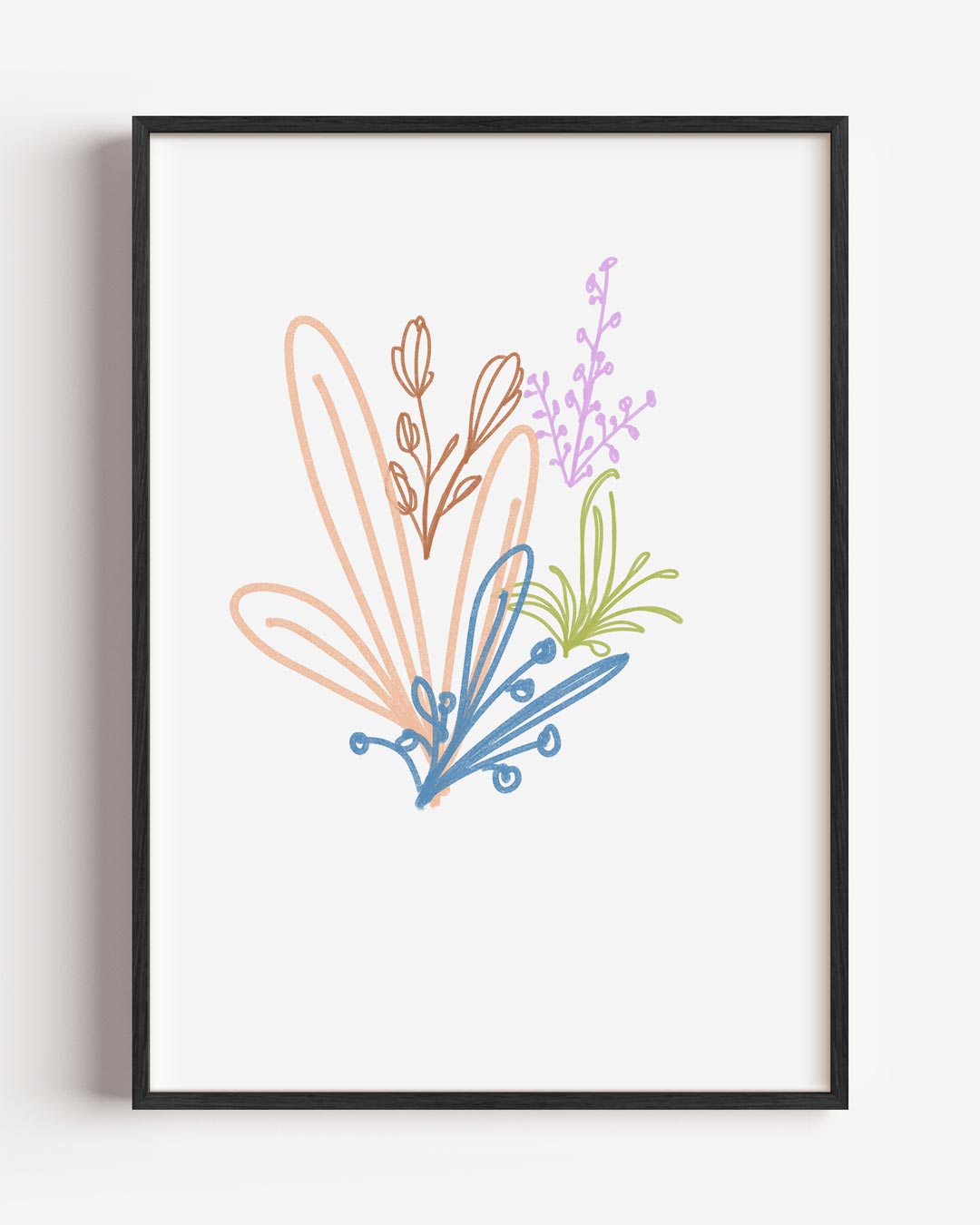Vrolijke Botanische Poster-WallArtistic
