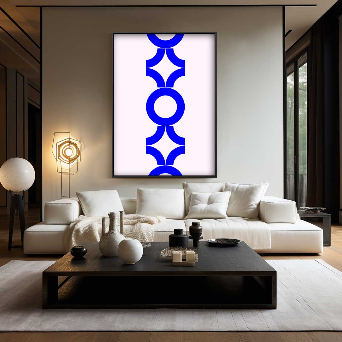 Modern Geometrisch Patroon Kunstwerk-canvas-dibond-plexiglas-wanddecoratie-WallArtistic