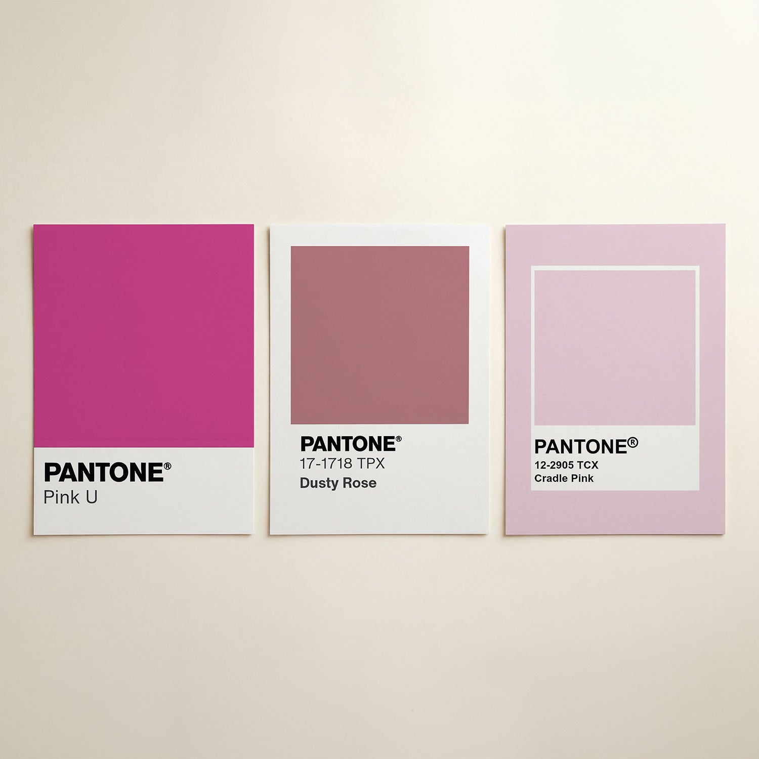 Roze kleurvlak Posterset