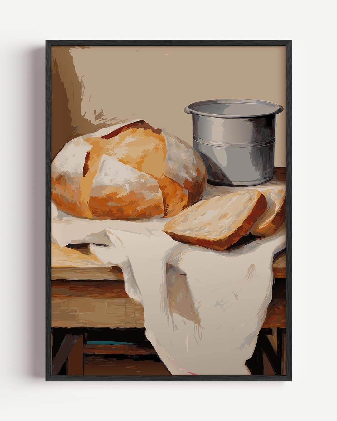 Gezellig Brood Stilleven Poster